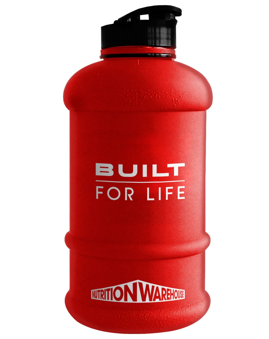 1.3 Litre Bottle (Built For Life - Red) by Nutrition Warehouse