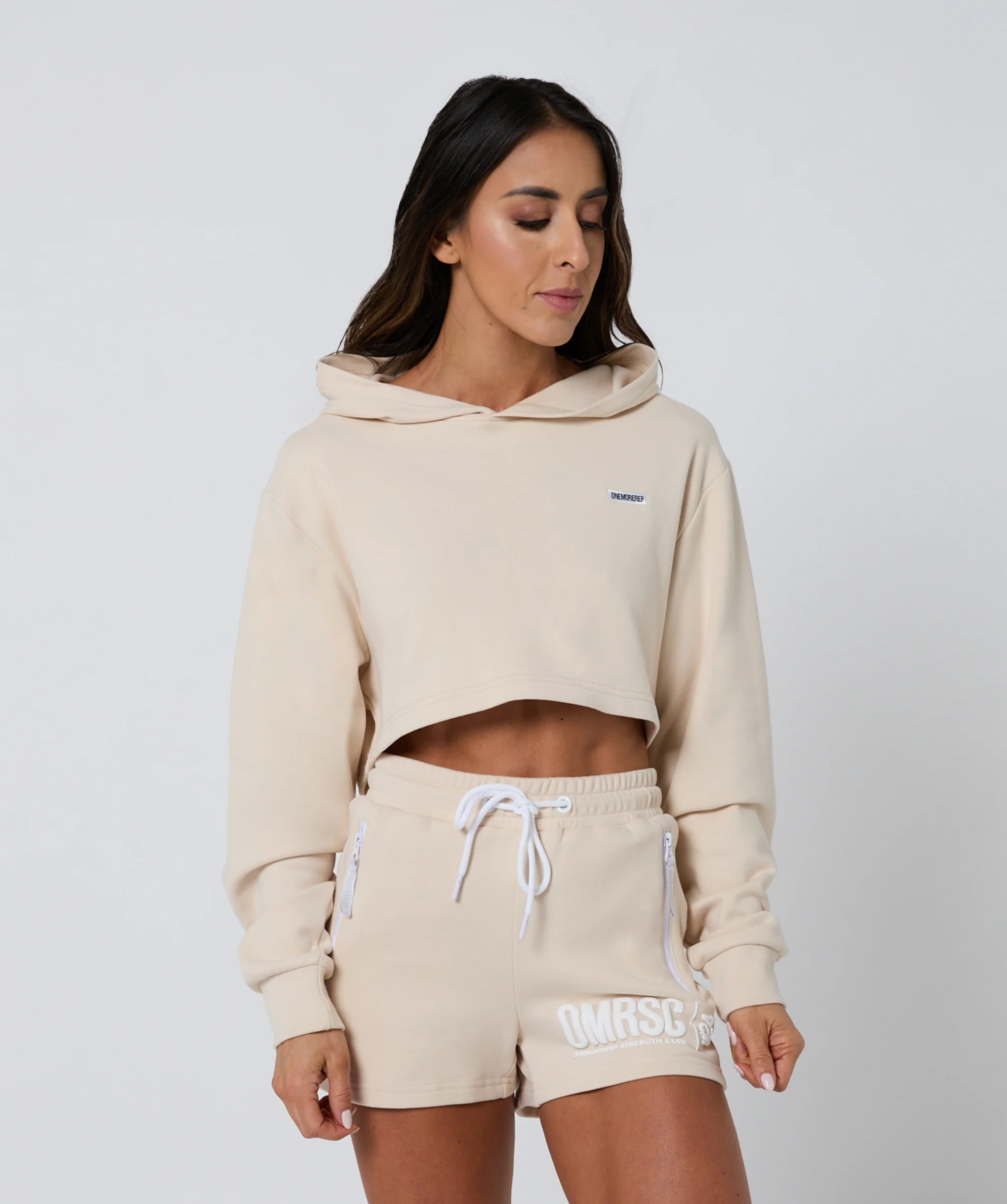 Ambition Crop Hoodie Bone by OneMoreRep - Image 8