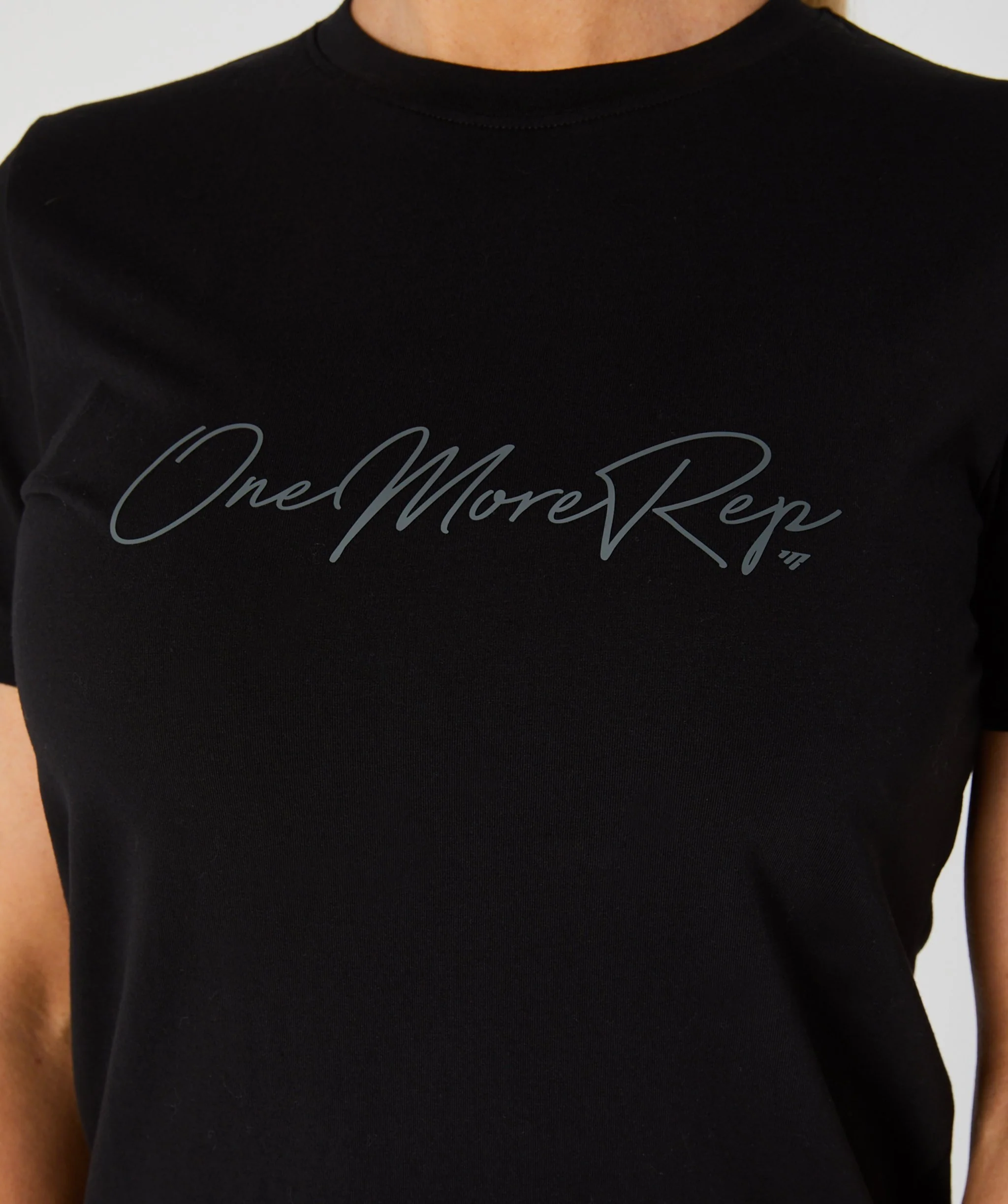 Core Fitted Tee (Black) by OneMoreRep - Image 8