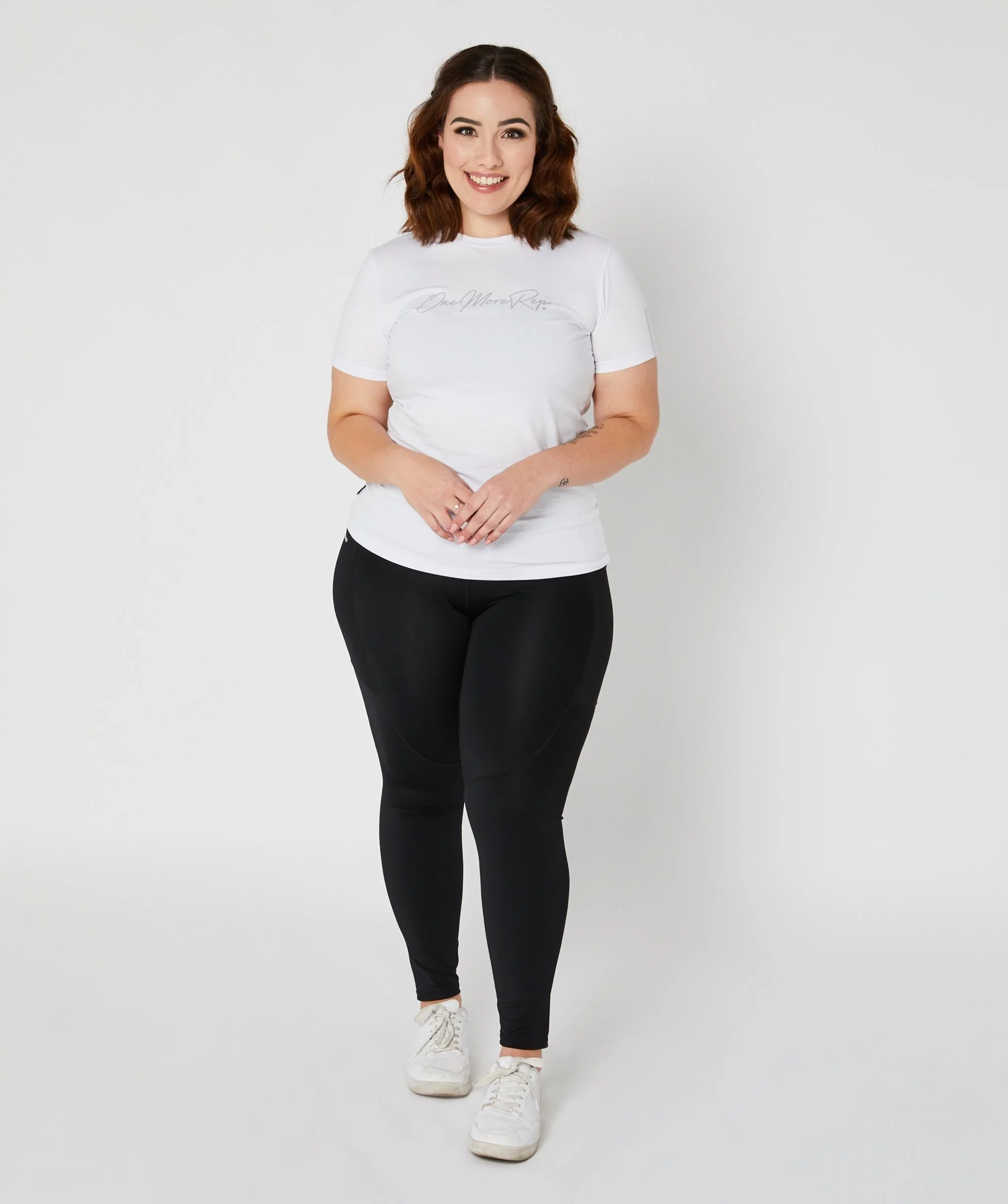Core Fitted Tee (White) by OneMoreRep - Image 12