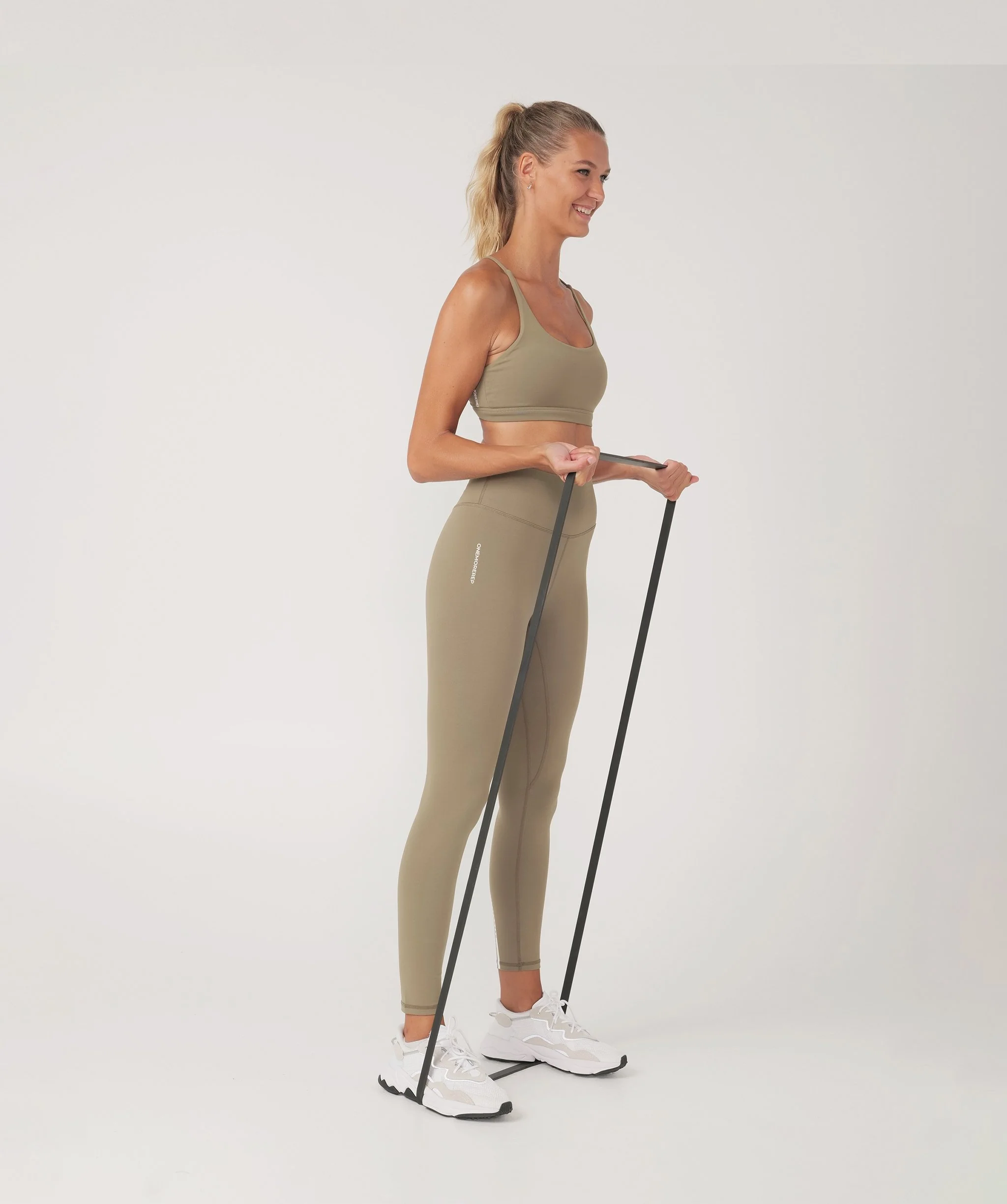 Core Leggings - Full Length (Khaki) by OneMoreRep - Image 7