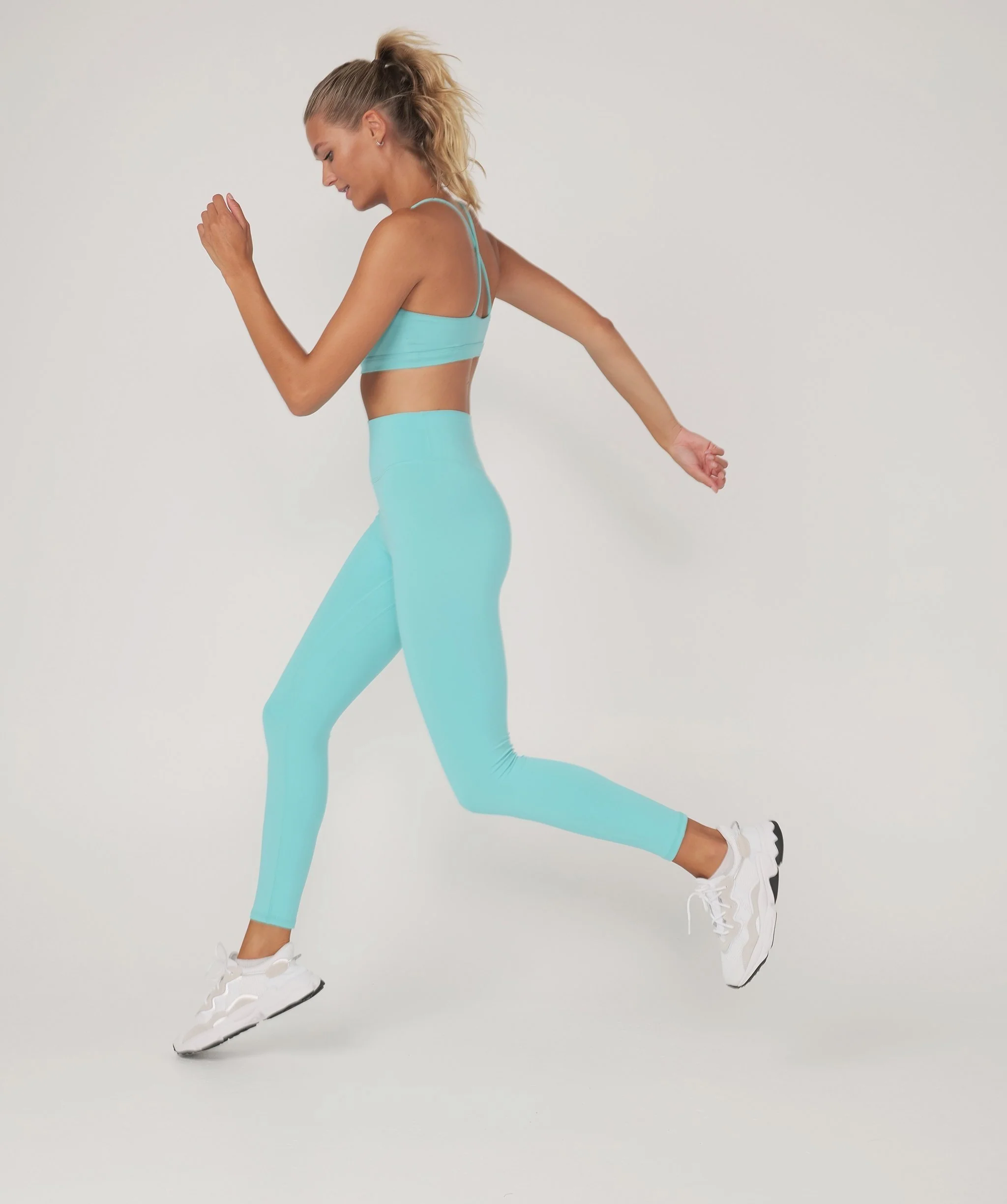 Core Leggings - Full Length (Turquoise) by OneMoreRep - Image 6