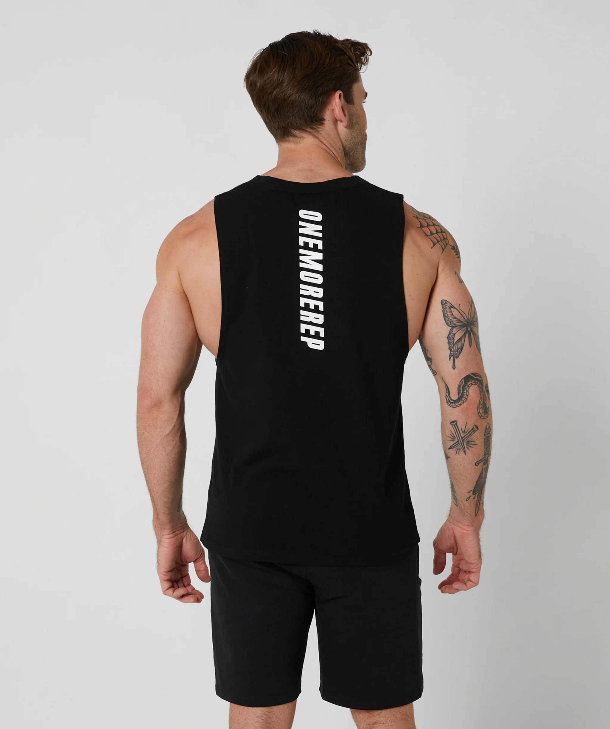 Core Muscle Tee Black by OneMoreRep - Image 4