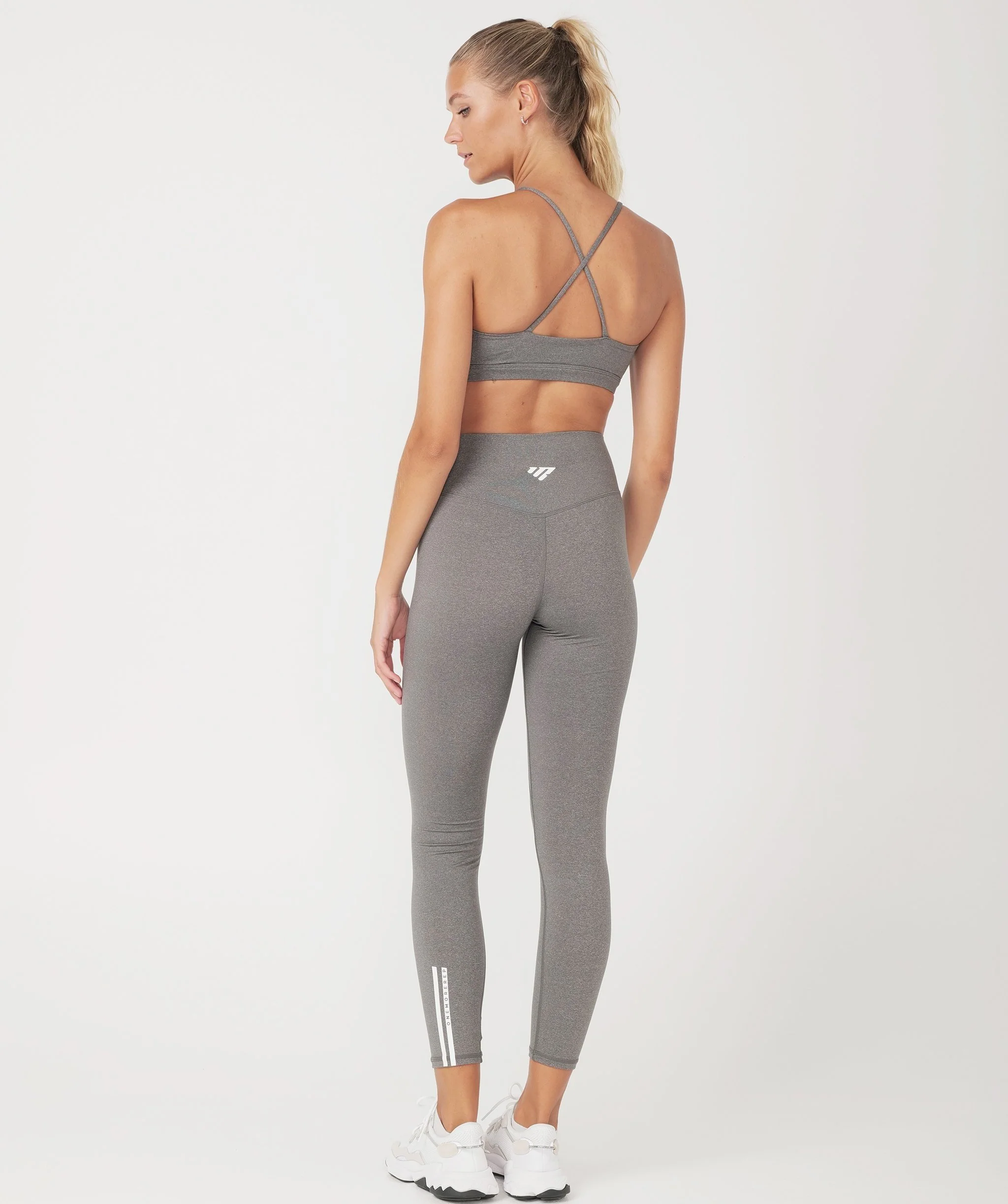 Core Strappy Sports Bra (Grey) by OneMoreRep - Image 19