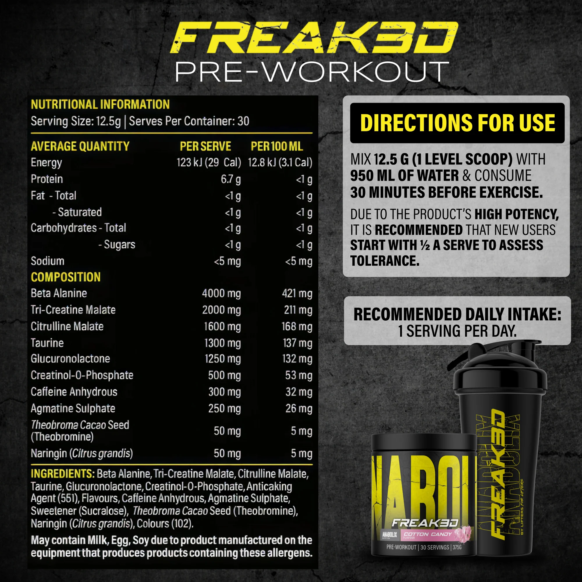 Freak3d Pre-Workout by Anabolix Nutrition - Image 10