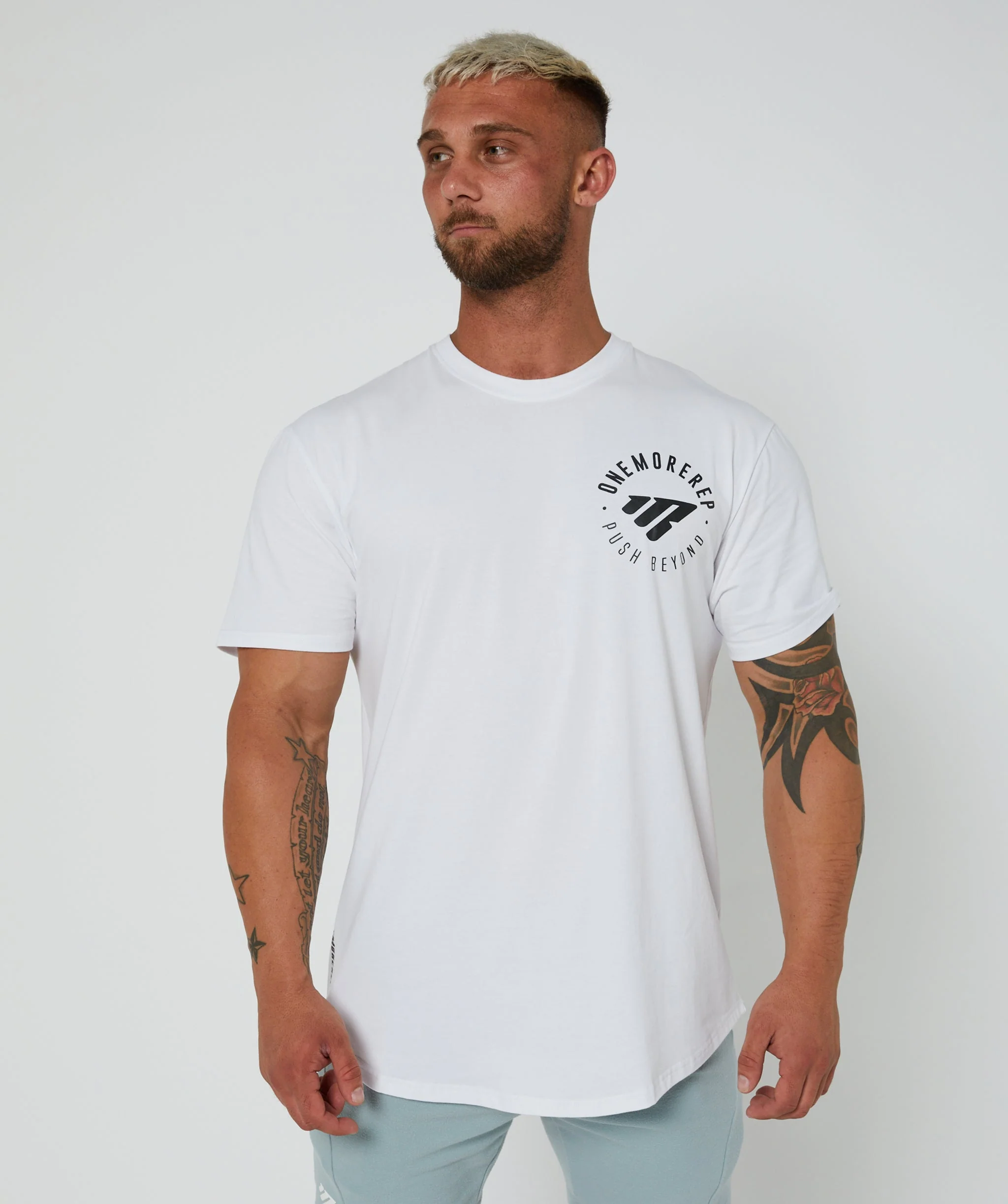 Iconic Max T-Shirt V2 (White) by OneMoreRep