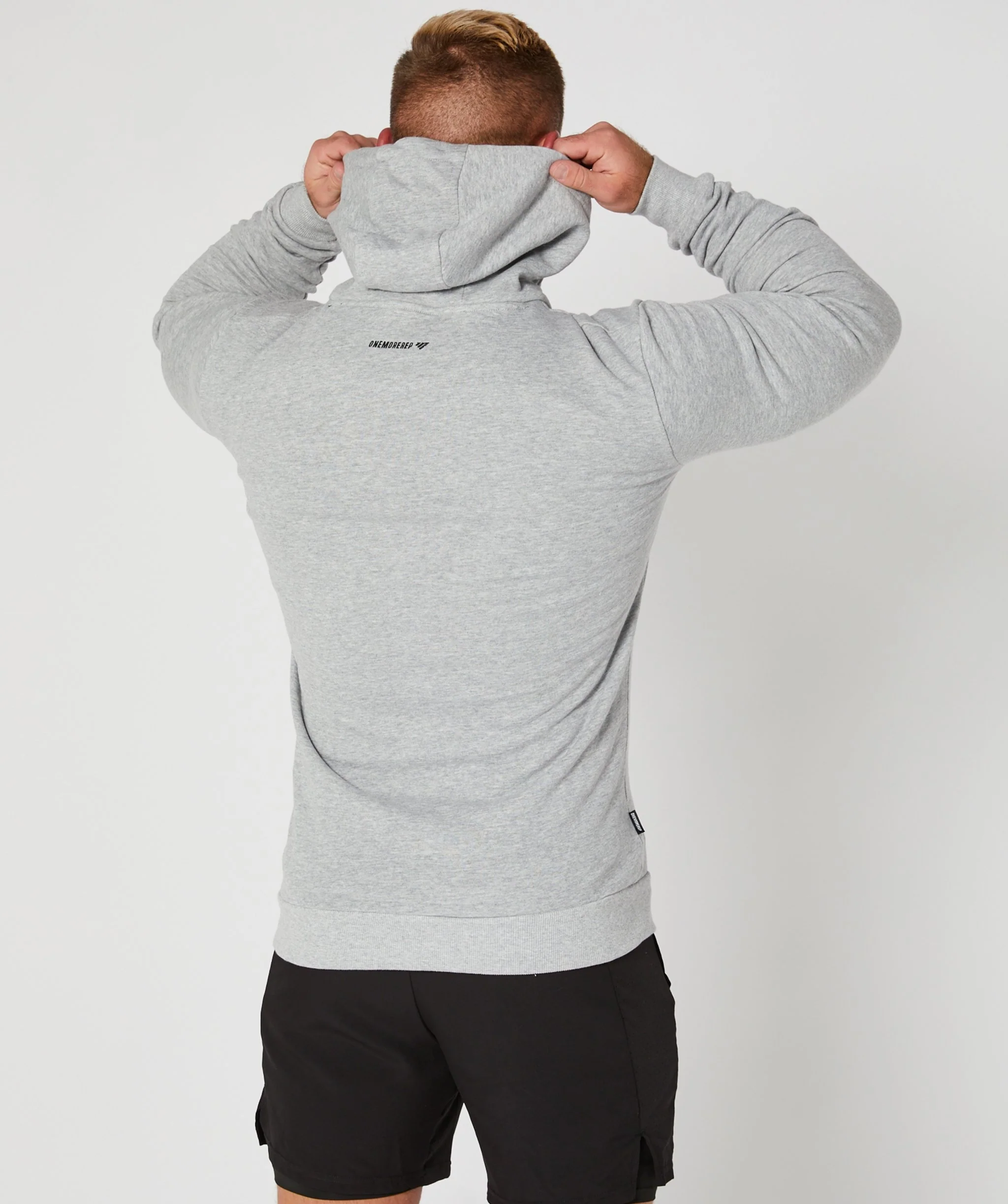 Lightweight Zip Hoodie (Grey) by OneMoreRep - Image 2