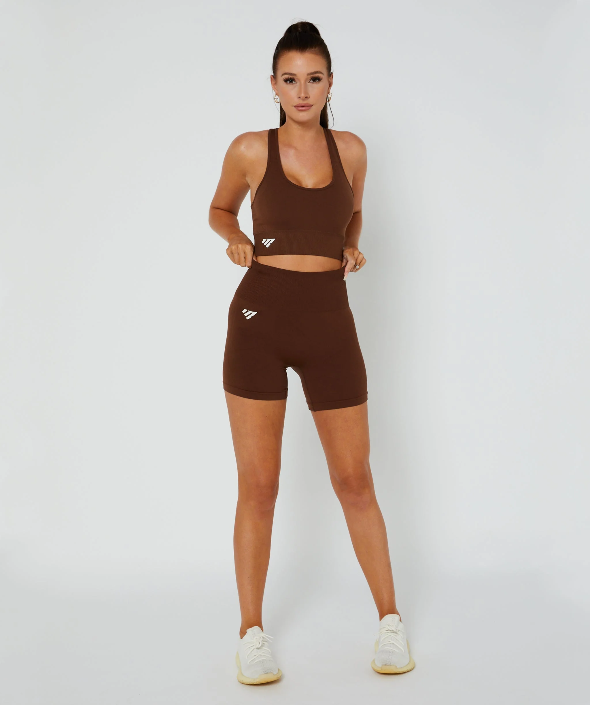 Luxe Seamless Shorts (Espresso) by OneMoreRep - Image 2