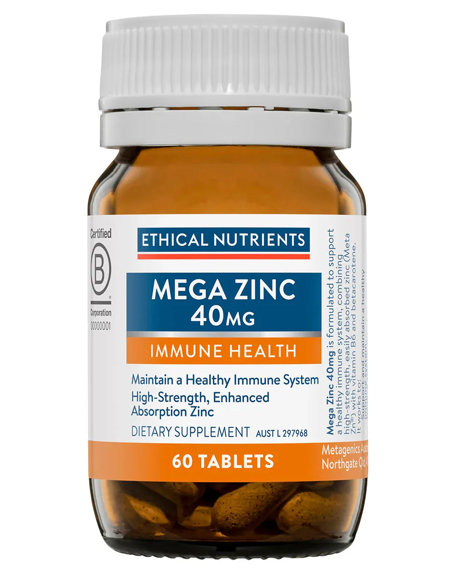 Mega Zinc 40mg by Ethical Nutrients