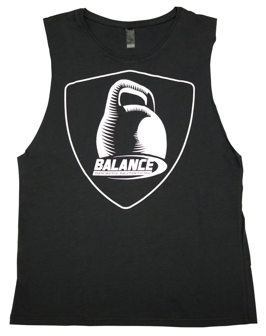 Muscle Tee (Dark Grey - Kettle Bell) by Balance Sports Nutrition