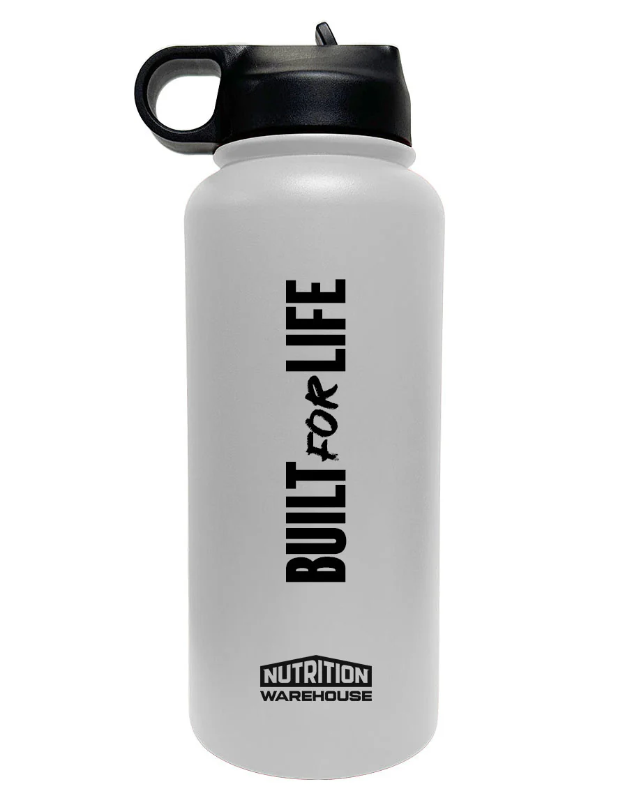 New Stainless Steel Drink Bottle (Built For Life) by Nutrition Warehouse - Image 2