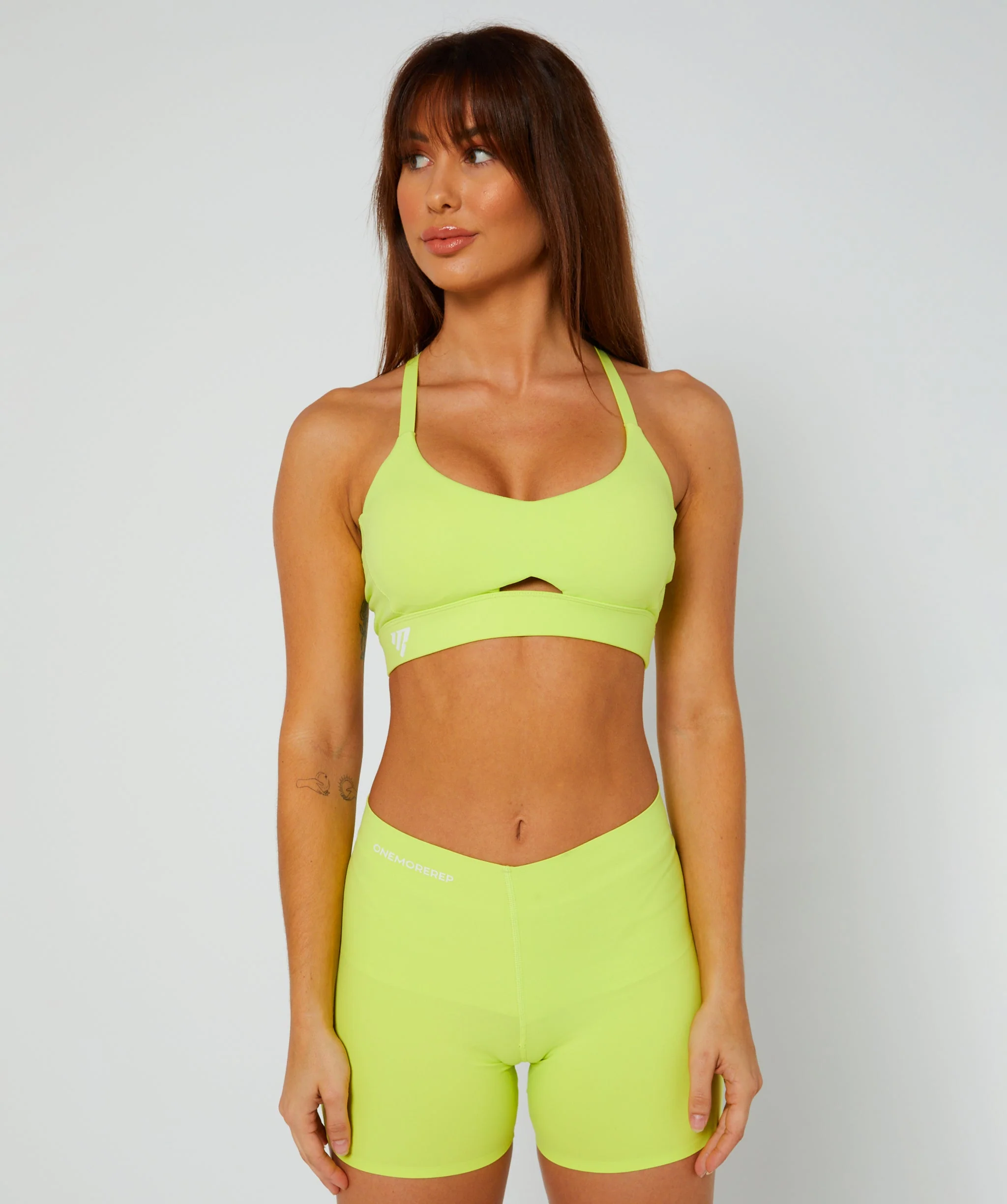 Sleek Keyhole Bra (Lime) by OneMoreRep - Image 3