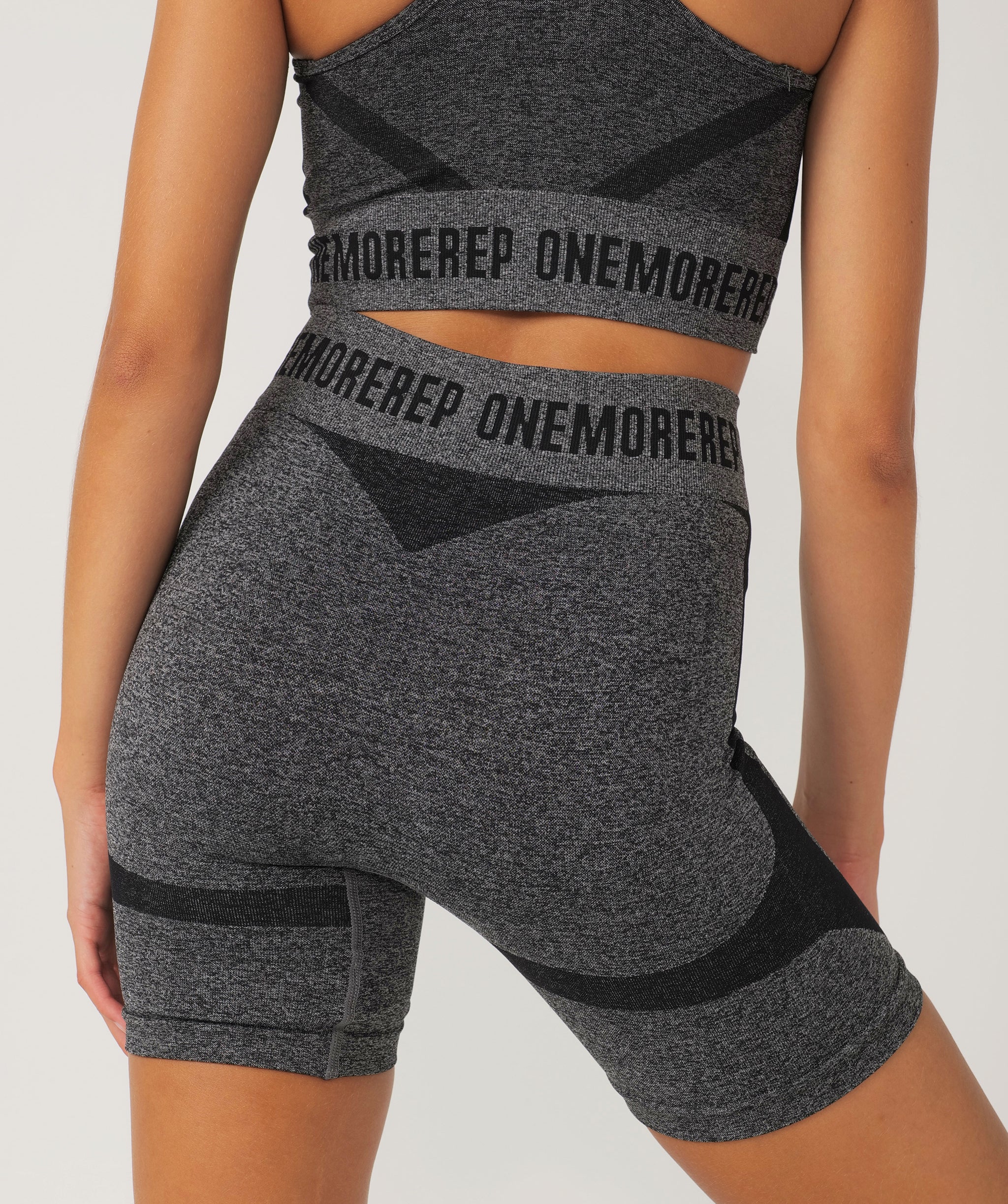 True Seamless Booty Shorts (Black) by OneMoreRep