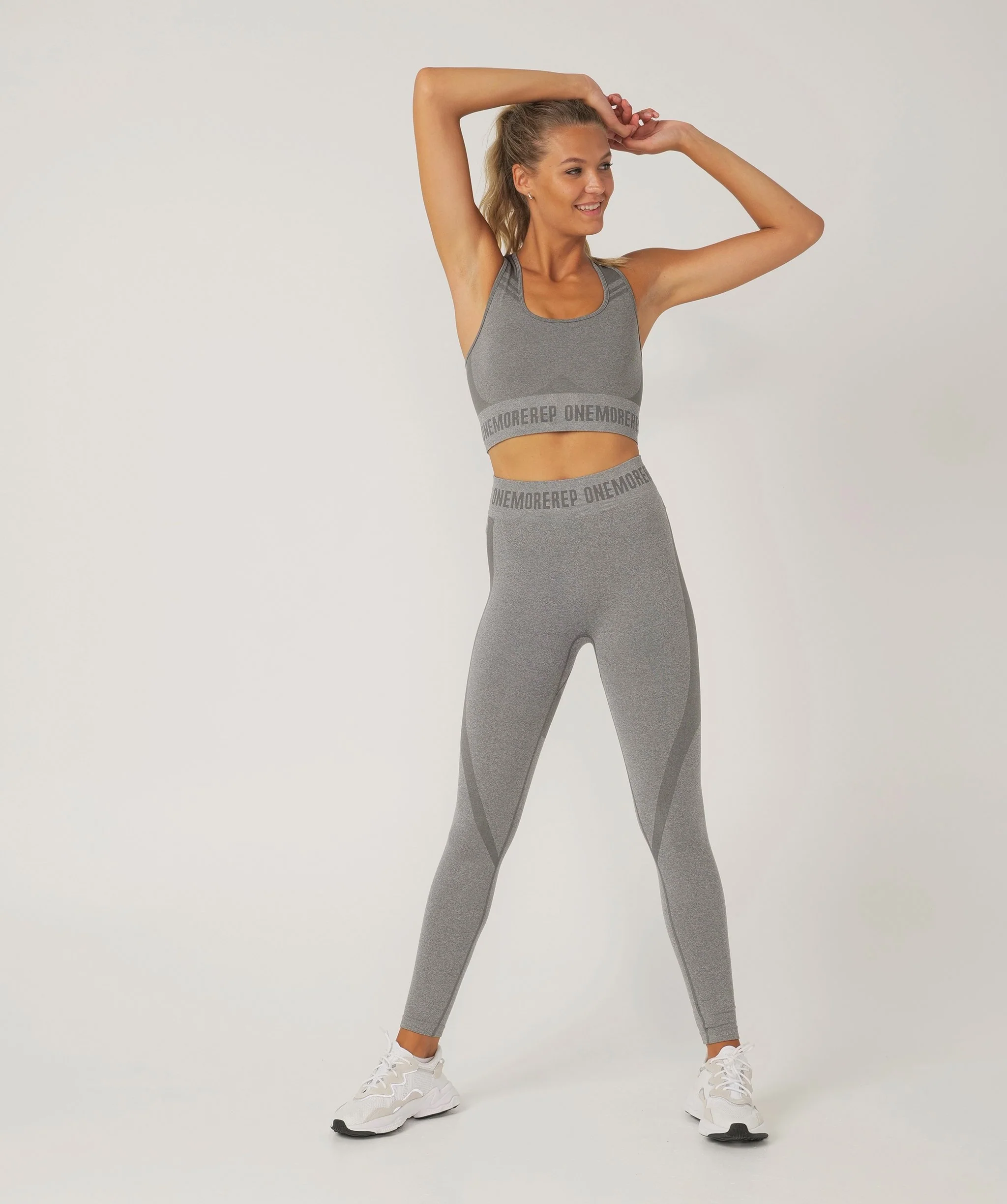 True Seamless Full Length Leggings (Grey) by OneMoreRep - Image 4