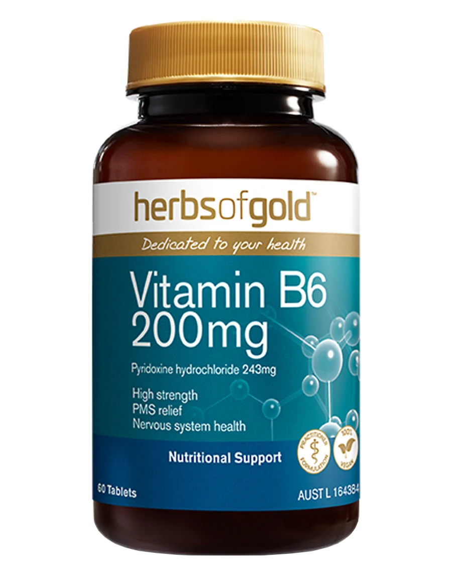 Vitamin B6 200mg by Herbs of Gold - Image 2